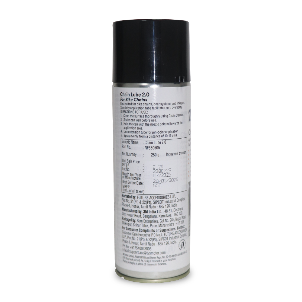 Bike Grease White Lightning In Bicycle Chain Care TVS Chain Lube