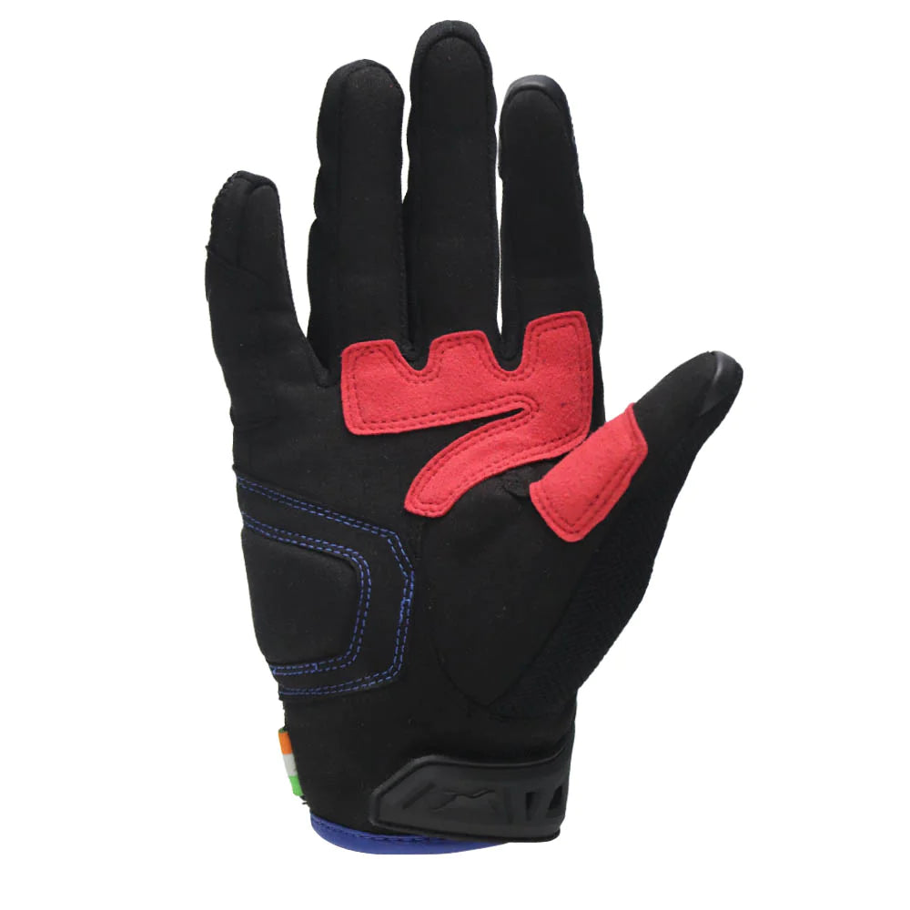  TVS Racing City Riding Gloves for Men – Hard SONIC Protected, Touch Screen Compatible, & Visor Wiper Fingertips – Premium Bike Gloves for Riding Comfort (Black)