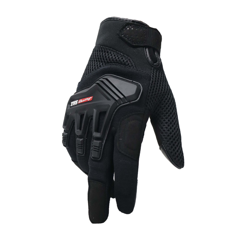 TVS Kit Visor for Apache 4V BS-VI  Premium Protection for Your Bike and City Riding Gloves Black Lightweight and Durable Protection