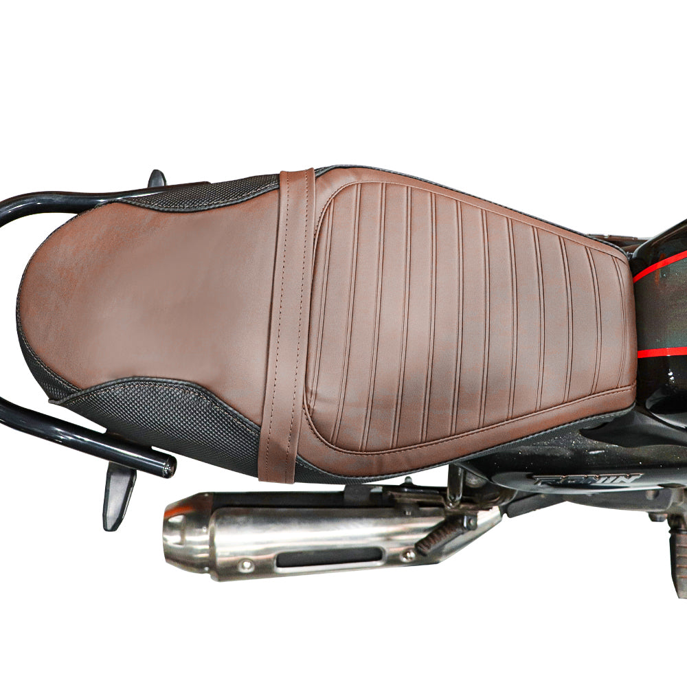 TVS Ronin Brown Seat Cover – Durable, Stylish, & Comfortable