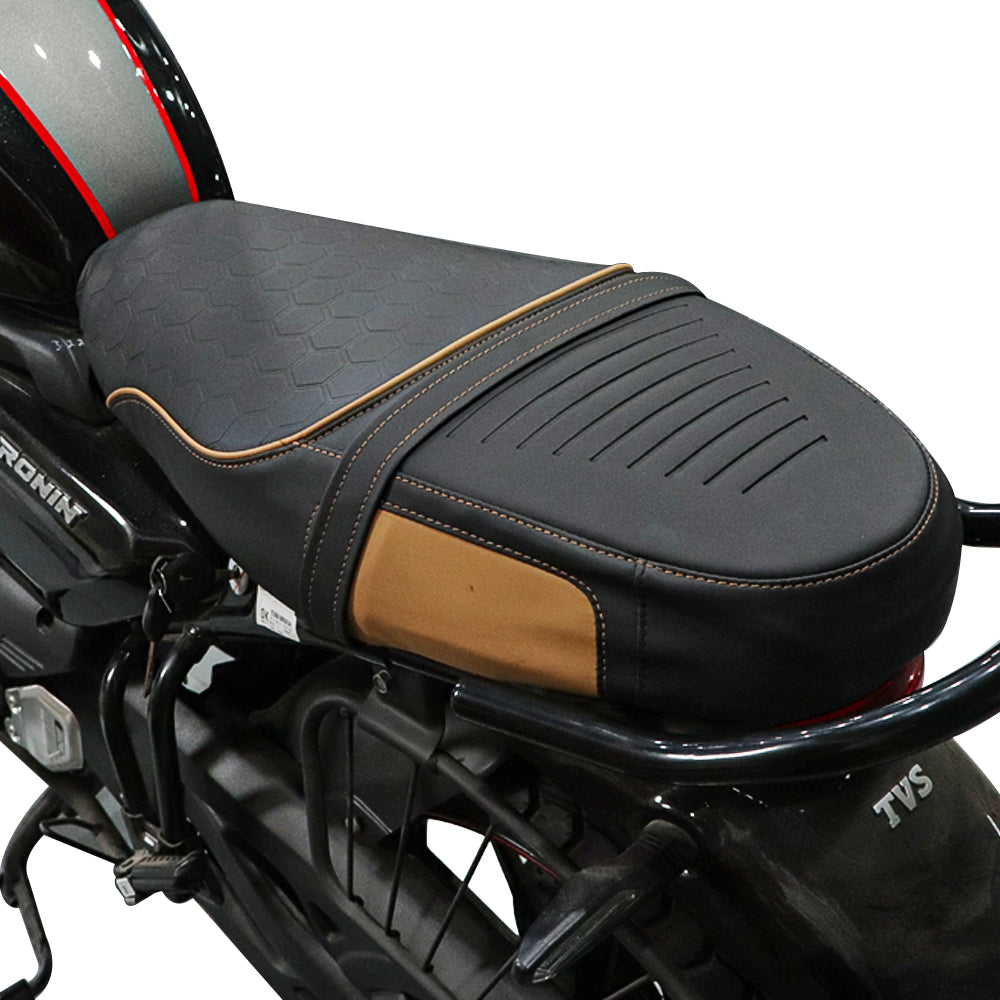 TVS Ronin Tan Seat Cover – Durable and Stylish Protection