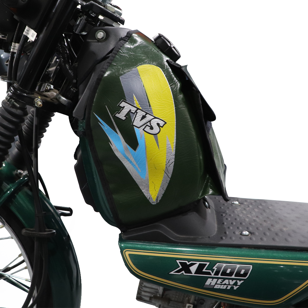 XL100 TANK COV GLSY GREEN GRAPHICS Online at Best Prices TVS