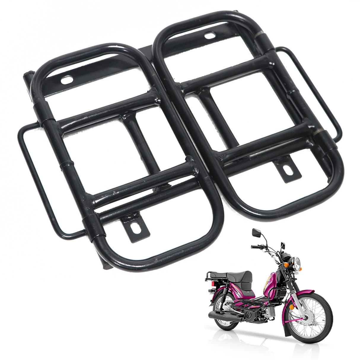 TVS Butterfly Carrier Compact XL-100 | Lightweight, Foldable Design with High-Strength Construction, Easy Installation, and Versatile Use for Carrying Small Loads, Luggage, and Essentials