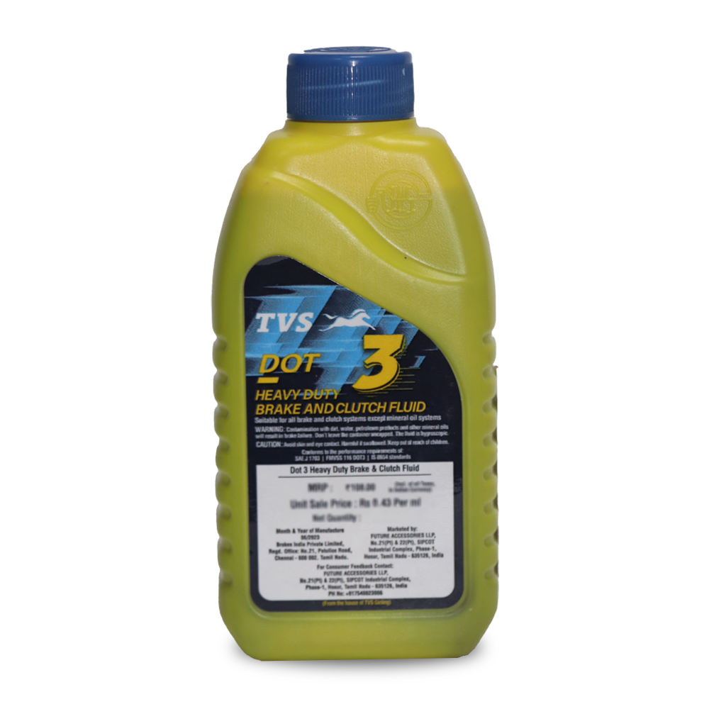 TVS DOT3 - Heavy Duty Brake and Clutch Fluid 100ml.