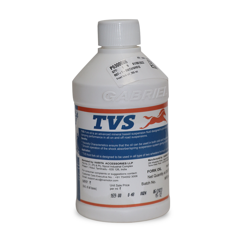 TVS Front Fork Oil - Superior Performance for Smooth Handling and Enhanced Ride Comfort