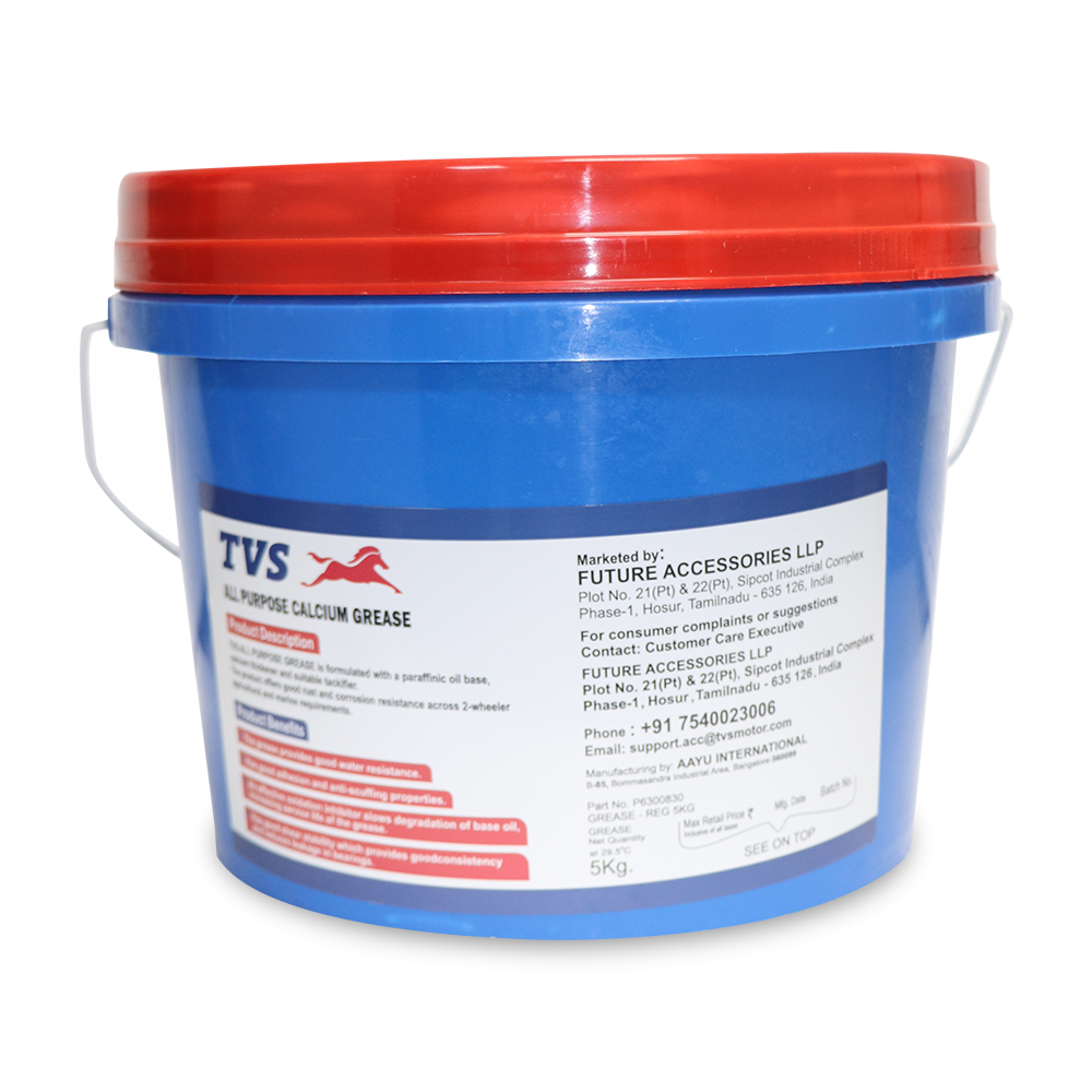 TVS All Purpose Calcium Grease (5Kg.) - Superior Lubrication and Protection - TVS Motor Company