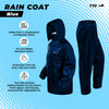 TVS Rain Coat, Color: Navy Blue - Stay Dry and Stylish in Any Weather and TVS Chain Lube 2.0 - 65Gm