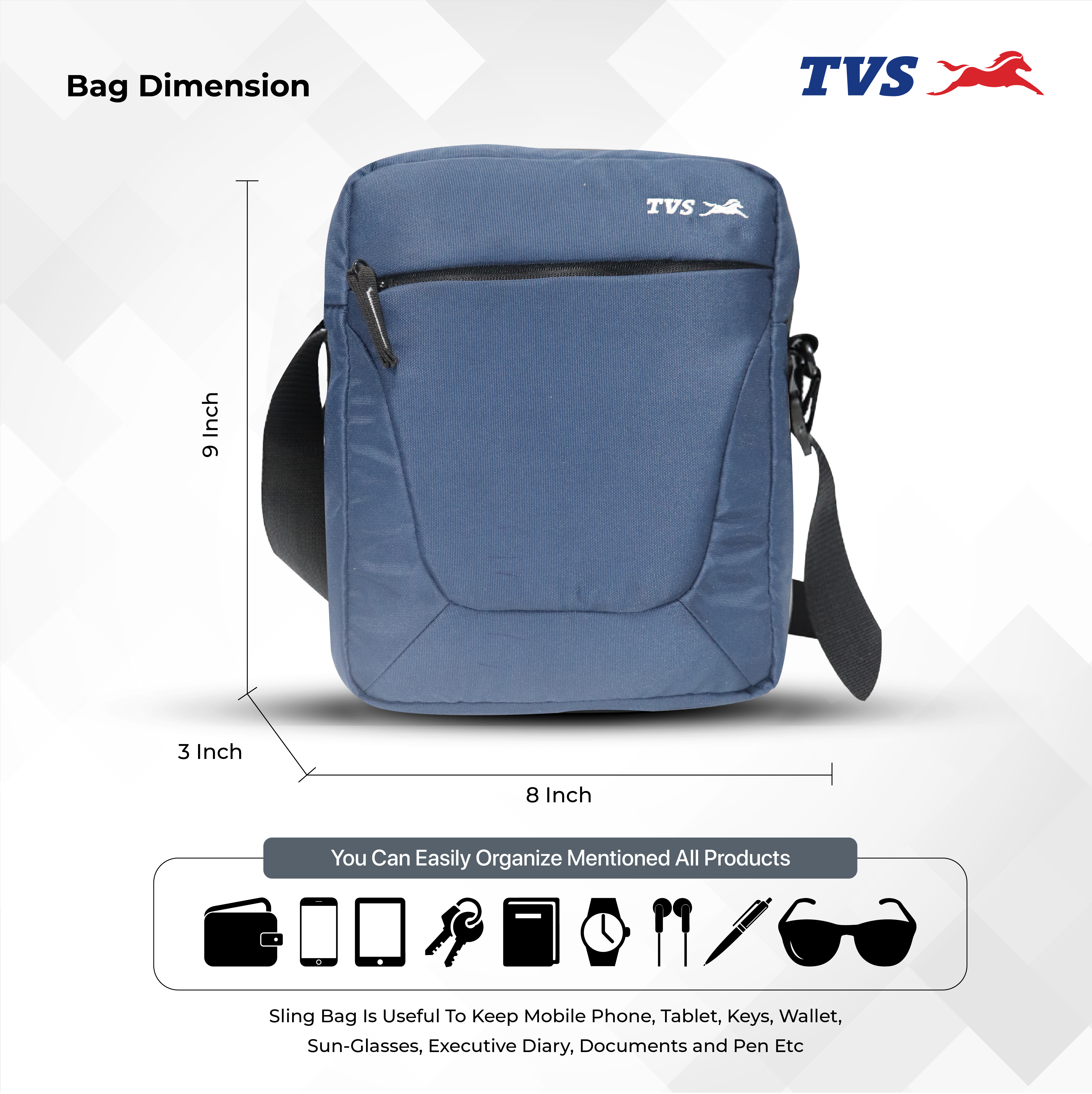  TVS Crossbody Bag