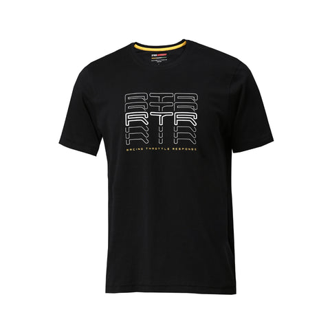 TVS Racing Arsenal Black RTR Crew neck T Shirt