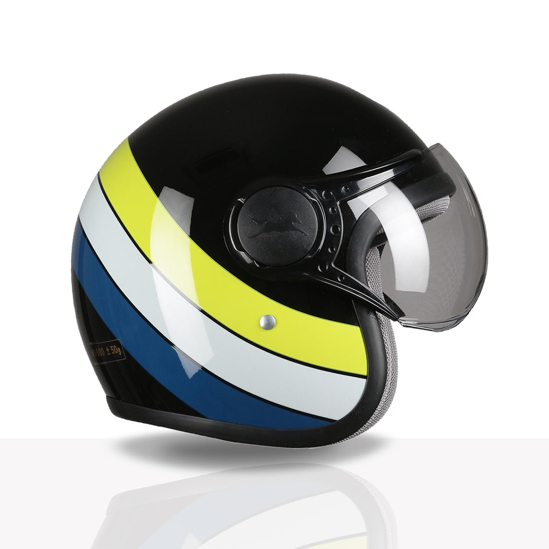 TVS Cruisetown Open Face Helmet – Stylish & Safe Helmet for Riders | ISI & DOT Certified | Premium Protection for Men & Women | Comfortable, Durable & Lightweight Design with Visor