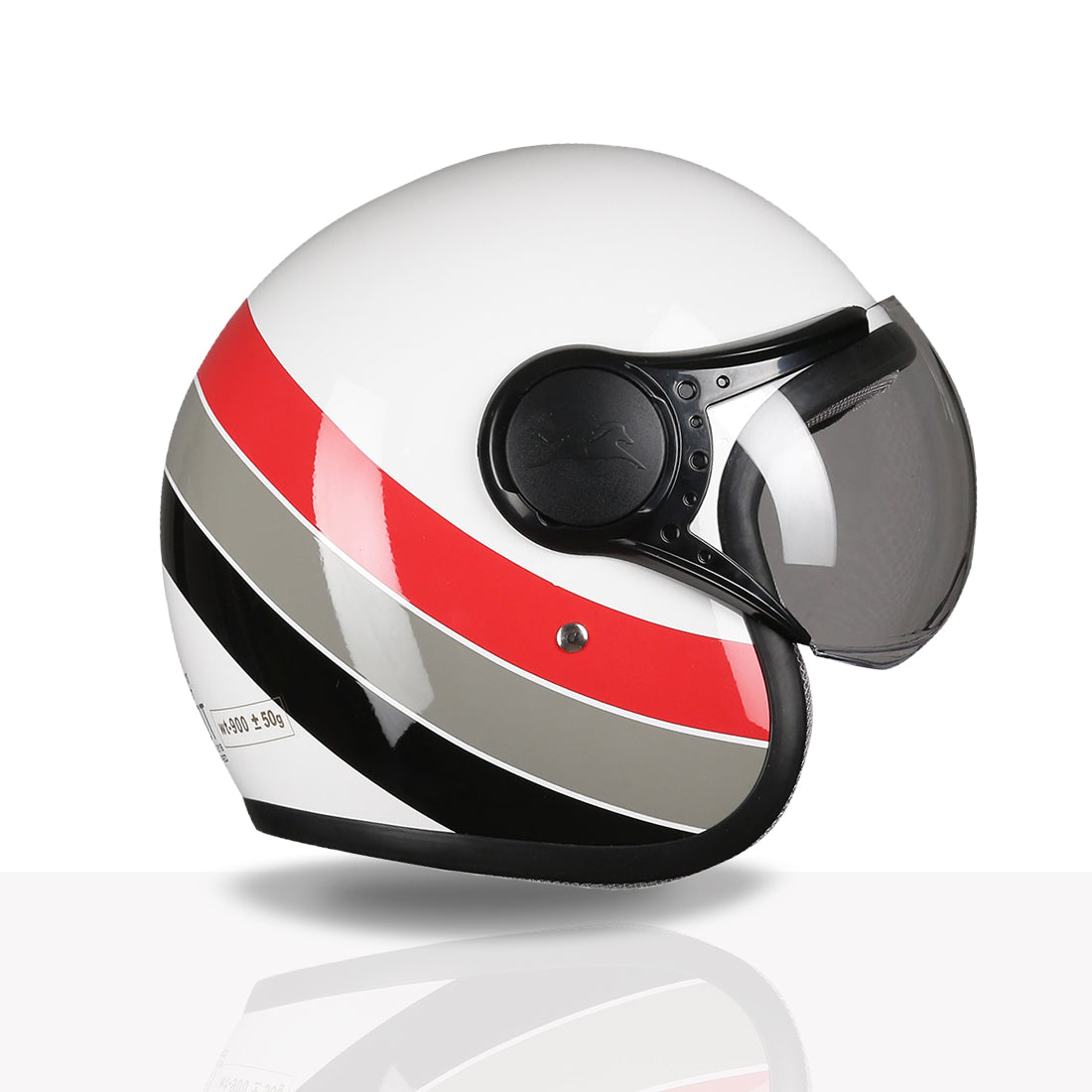 TVS Cruisetown Open Face Helmet – Stylish & Safe Helmet for Riders | ISI & DOT Certified | Premium Protection for Men & Women | Comfortable, Durable & Lightweight Design with Visor