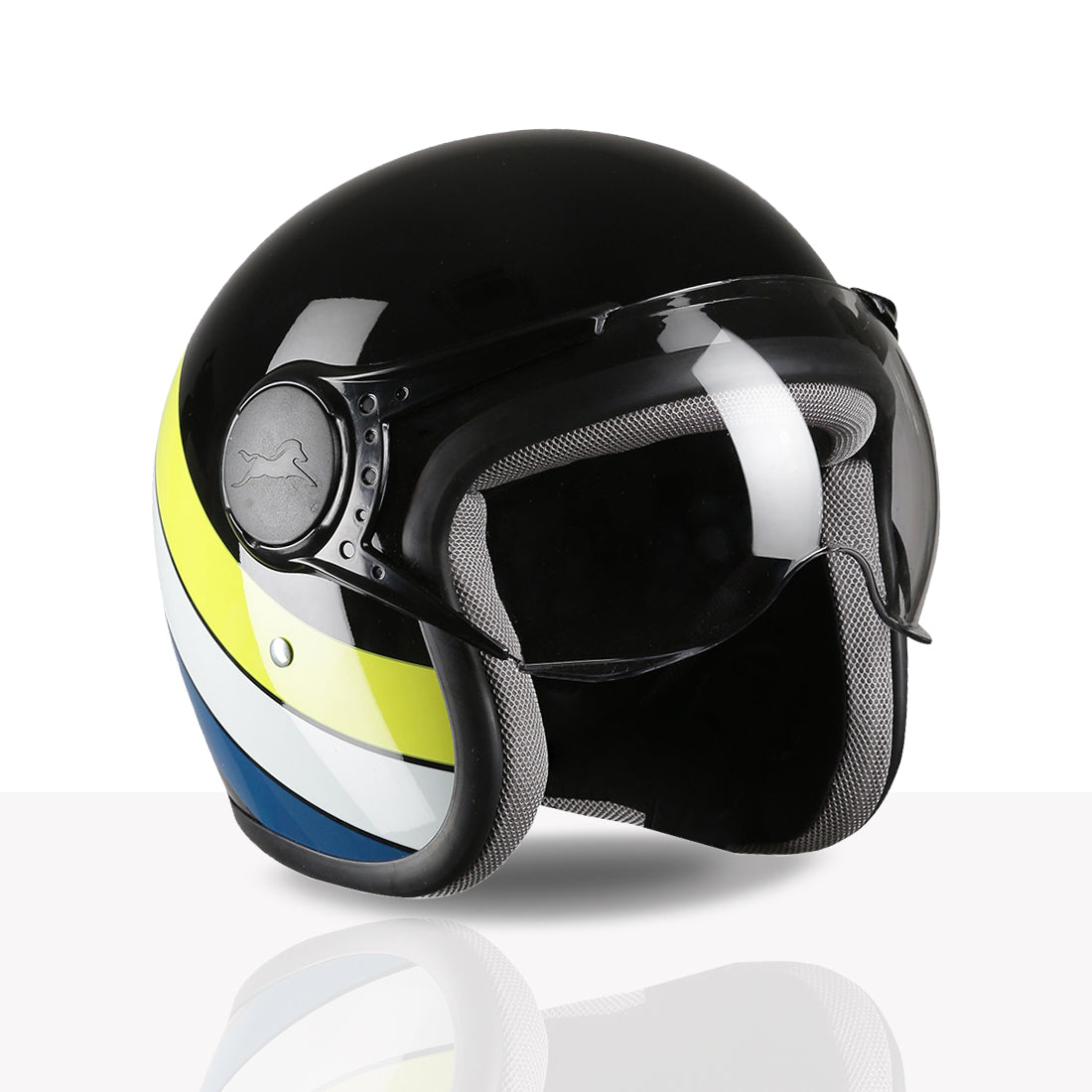 TVS Cruisetown Open Face Helmet – Stylish & Safe Helmet for Riders | ISI & DOT Certified | Premium Protection for Men & Women | Comfortable, Durable & Lightweight Design with Visor