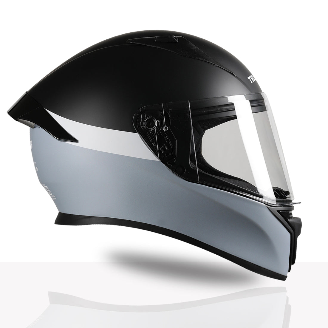 TVS Racing Anti Boring Bluetooth Integrated Full Face Helmet for Men and Women, ISI DOT Certified, ABS Shell, Built In Bluetooth 5.2, USB C Charging, Music Calls Navigation