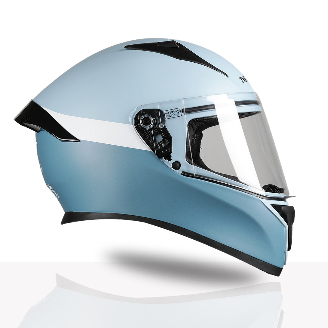 TVS Racing Anti Boring Bluetooth Integrated Full Face Helmet for Men and Women, ISI DOT Certified, ABS Shell, Built In Bluetooth 5.2, USB C Charging, Music Calls Navigation