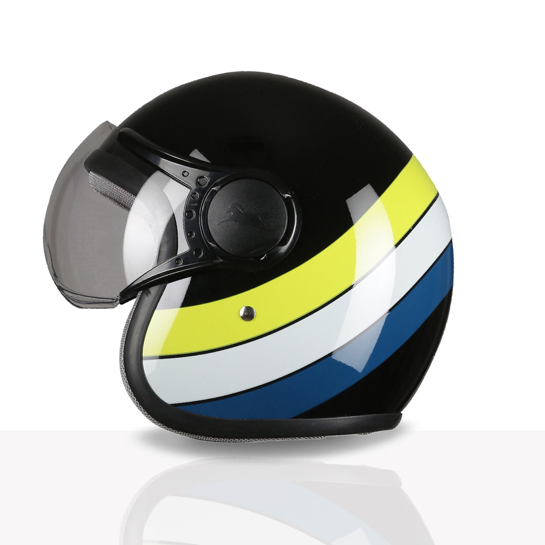 TVS Cruisetown Open Face Helmet – Stylish & Safe Helmet for Riders | ISI & DOT Certified | Premium Protection for Men & Women | Comfortable, Durable & Lightweight Design with Visor