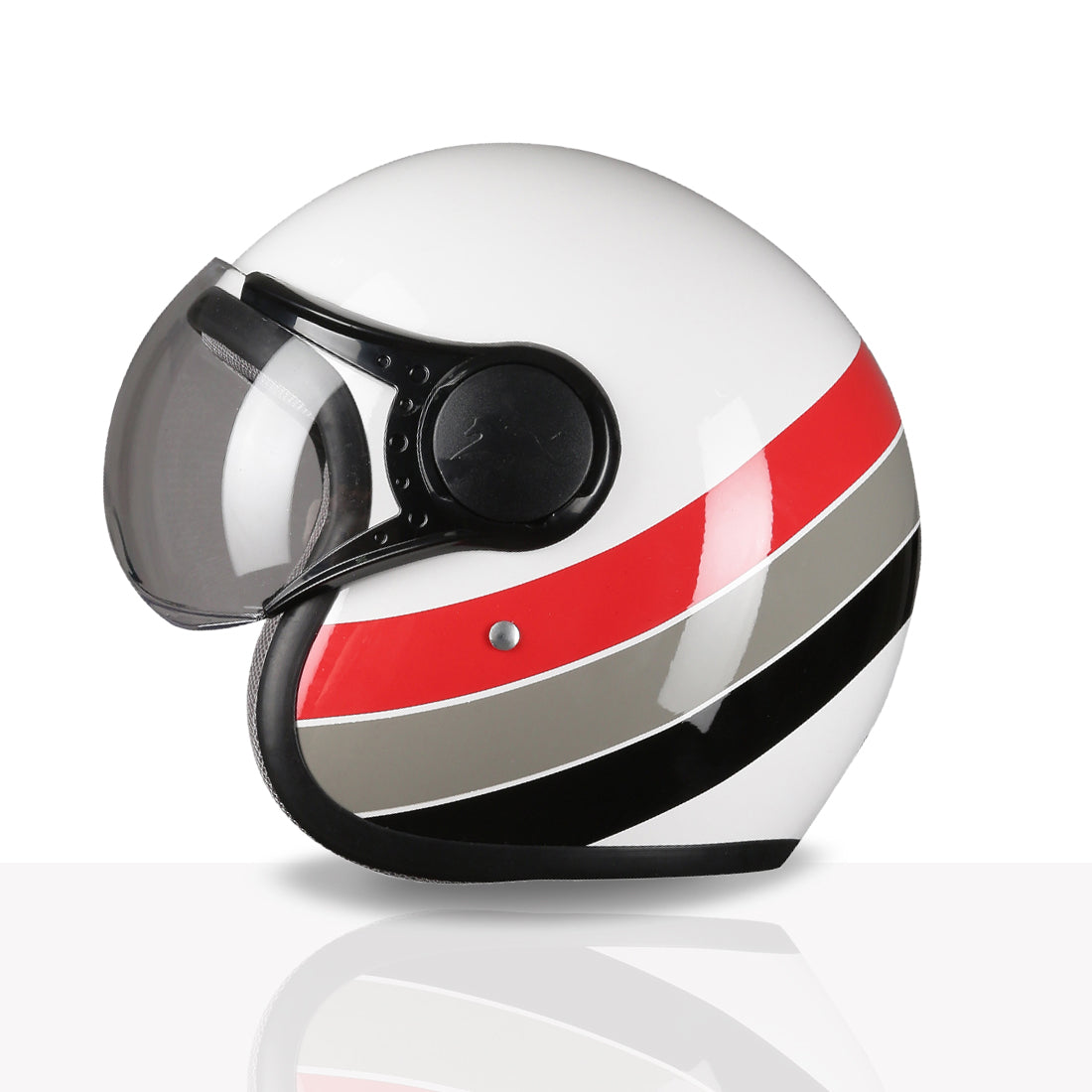 TVS Cruisetown Open Face Helmet – Stylish & Safe Helmet for Riders | ISI & DOT Certified | Premium Protection for Men & Women | Comfortable, Durable & Lightweight Design with Visor