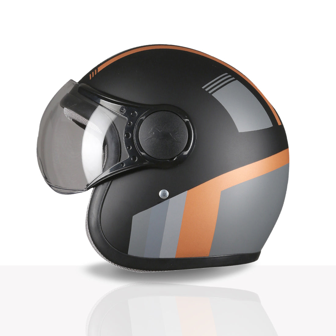 TVS Cruisetown Open Face Helmet – Stylish & Safe Helmet for Riders | ISI & DOT Certified | Premium Protection for Men & Women | Comfortable, Durable & Lightweight Design with Visor