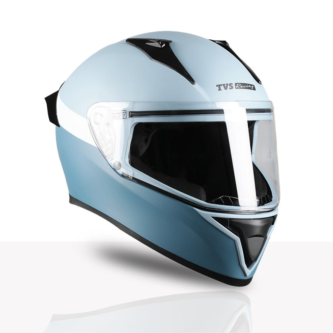 TVS Racing Anti Boring Bluetooth Integrated Full Face Helmet for Men and Women, ISI DOT Certified, ABS Shell, Built In Bluetooth 5.2, USB C Charging, Music Calls Navigation