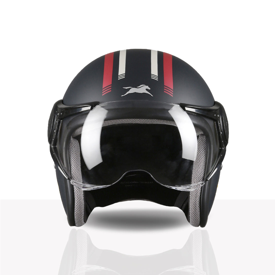 TVS Cruisetown Open Face Helmet – Stylish & Safe Helmet for Riders | ISI & DOT Certified | Premium Protection for Men & Women | Comfortable, Durable & Lightweight Design with Visor
