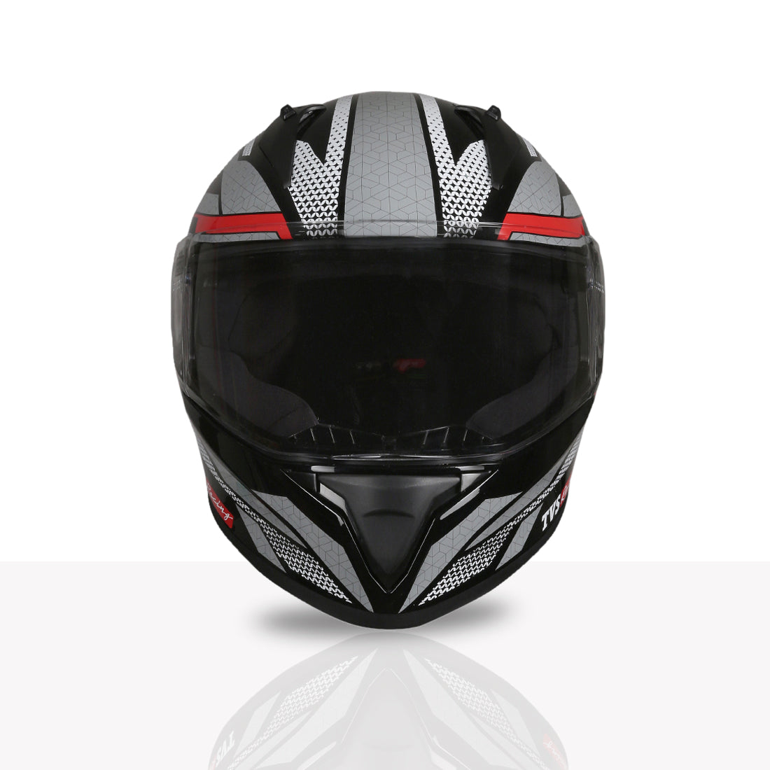 TVS Racing Titan Series Full Face Helmet for Men | Premium Bike Helmets with ABS Shell, UV Paint | Quick Release System | Aerodynamic Design | DOT & ISI Certified