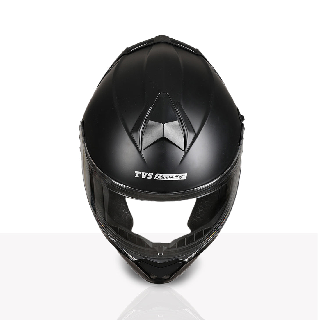 TVS Racing SuperPose Smoked Dual Visor Flip Up Modular Helmet for Men and Women, ISI DOT Certified, ABS Shell, Quick Release Visor, Lightweight, Ventilated, Open Face to Full Face