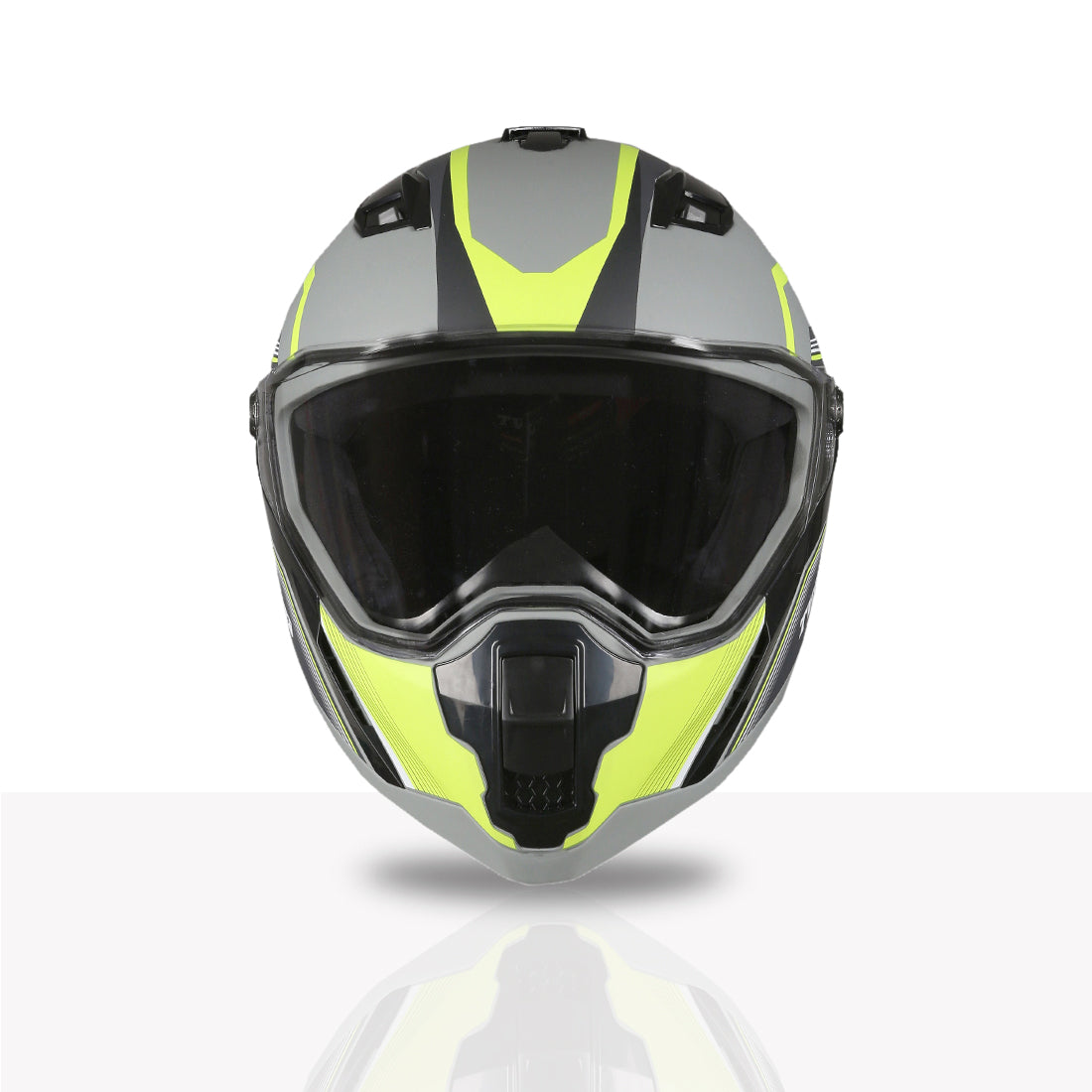 TVS Racing Anti Matter Full Face Helmet for Bike & Motorcycle Riders-DOT & ISI Certified-Lightweight ABS Shell, UV Resistant-Ventilated Comfort Liner, Quick-Release Visor & Chin Strap