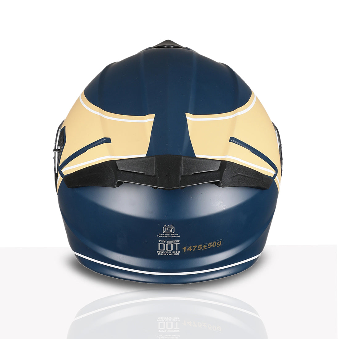 TVS Racing SuperPose Smoked Dual Visor Flip Up Modular Helmet for Men and Women, ISI DOT Certified, ABS Shell, Quick Release Visor, Lightweight, Ventilated, Open Face to Full Face