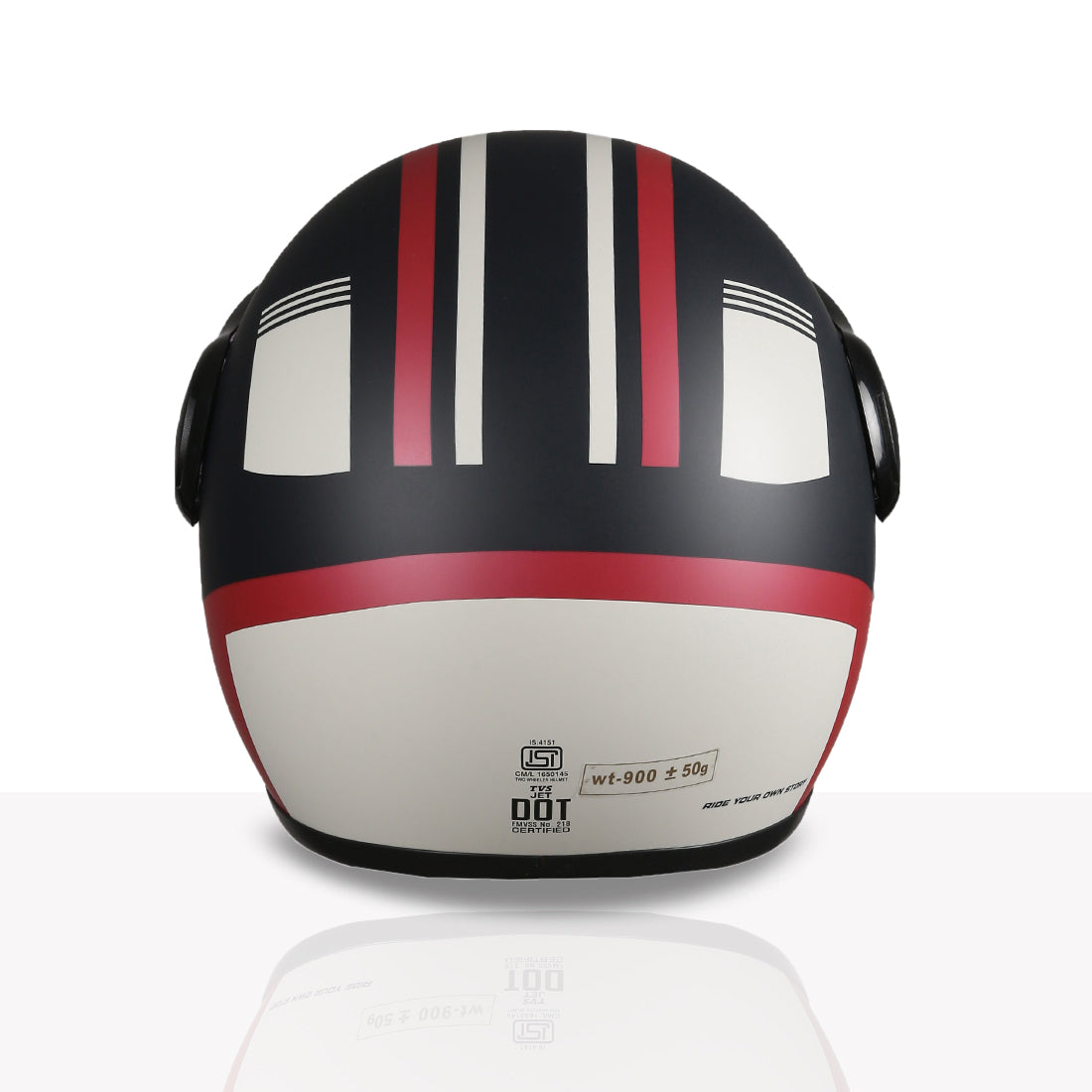 TVS Cruisetown Open Face Helmet – Stylish & Safe Helmet for Riders | ISI & DOT Certified | Premium Protection for Men & Women | Comfortable, Durable & Lightweight Design with Visor