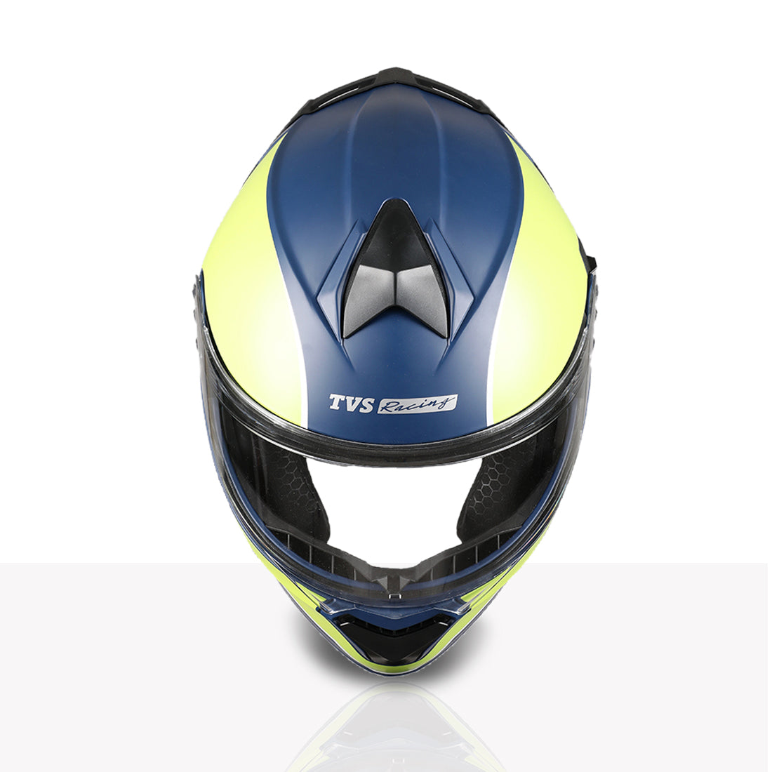 TVS Racing SuperPose Smoked Dual Visor Flip Up Modular Helmet for Men and Women, ISI DOT Certified, ABS Shell, Quick Release Visor, Lightweight, Ventilated, Open Face to Full Face