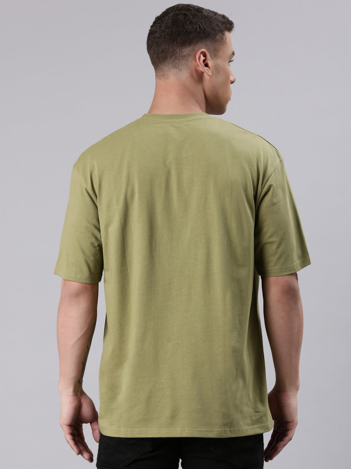 TVS Lifestyle 100% Cotton Oversized Graphic T-shirt for Men | Premium 220 GSM Heavyweight Tee with Relaxed Fit | Soft Cotton Oversized T Shirt for Boys | Durable Ribbed Neckline Streetwear Style