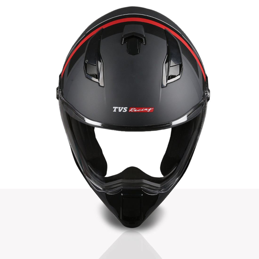 TVS Racing Anti Matter Full Face Helmet for Bike & Motorcycle Riders-DOT & ISI Certified-Lightweight ABS Shell, UV Resistant-Ventilated Comfort Liner, Quick-Release Visor & Chin Strap