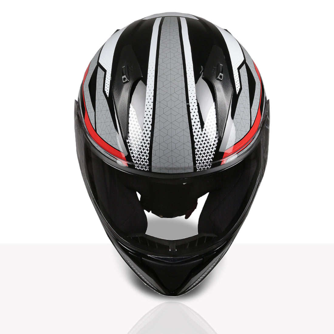 TVS Racing Titan Series Full Face Helmet for Men | Premium Bike Helmets with ABS Shell, UV Paint | Quick Release System | Aerodynamic Design | DOT & ISI Certified