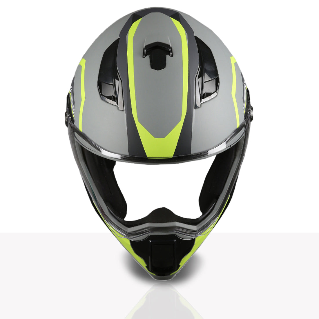 TVS Racing Anti Matter Full Face Helmet for Bike & Motorcycle Riders-DOT & ISI Certified-Lightweight ABS Shell, UV Resistant-Ventilated Comfort Liner, Quick-Release Visor & Chin Strap