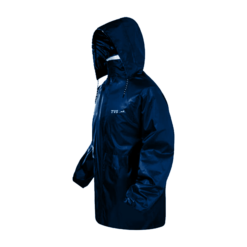 TVS Rain Coat, Color: Navy Blue - Stay Dry and Stylish in Any Weather