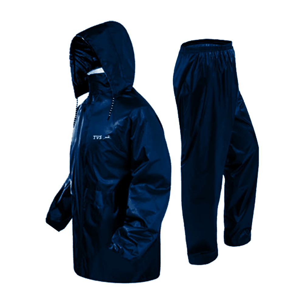 TVS Rain Coat, Color: Navy Blue - Stay Dry and Stylish in Any Weather