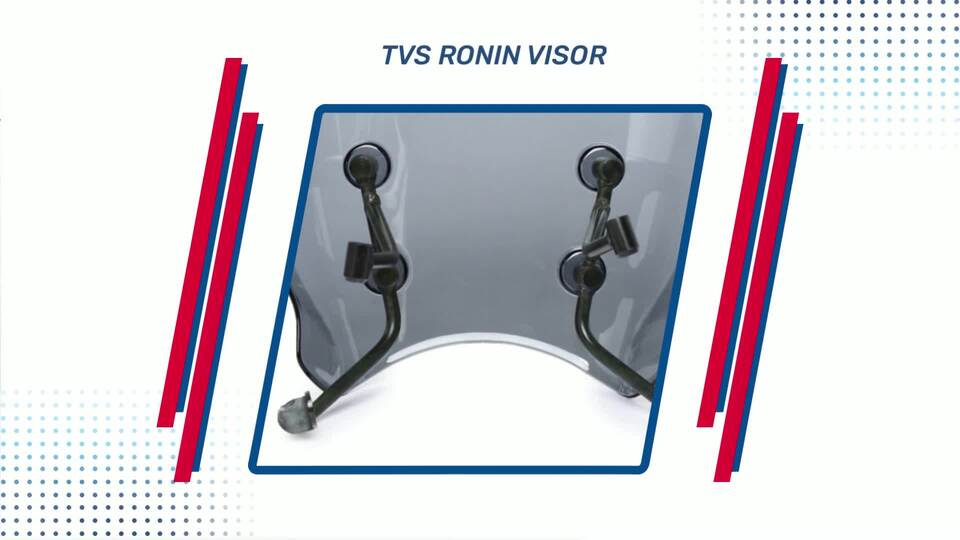 TVS Visor for Ronin - Enhanced Aerodynamics, Superior Protection, and Sleek Design