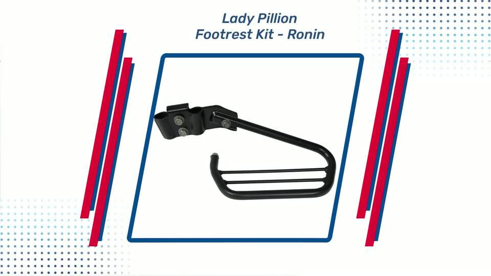 TVS Ronin Lady Pillion Footrest Kit for Passenger Comfort