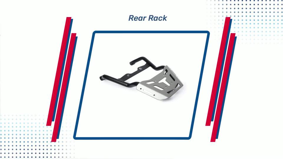 TVS Ronin Rear Rack - Durable Rear Rack for Practical and Secure Load Carrying