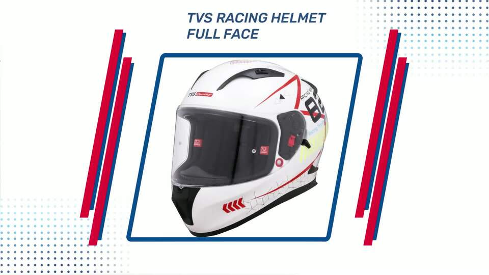 TVS Racing Full Face Premium Helmet - ISI, DOT & ECE Certified