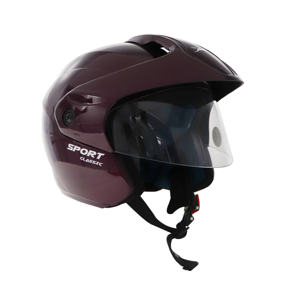  TVS Helmet Half Face Purple