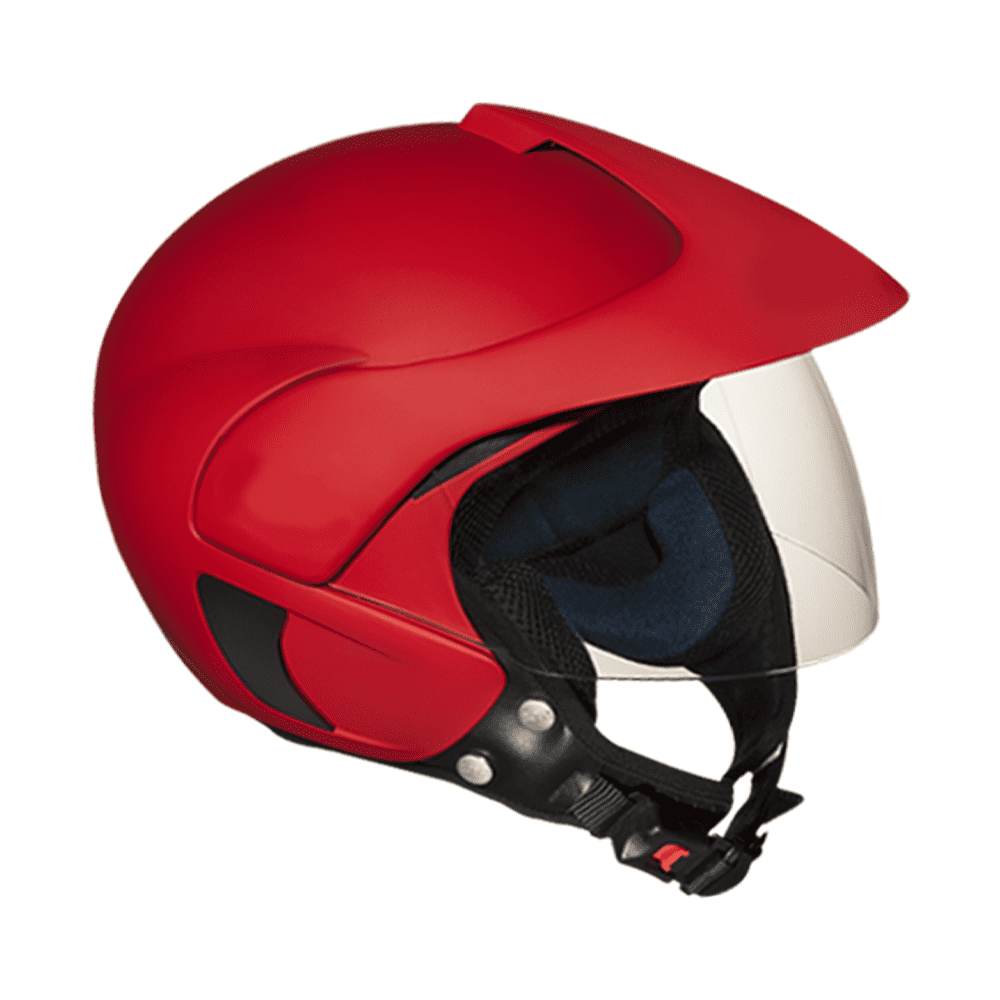 HELMET HALF FACE GLOSSY RED ML