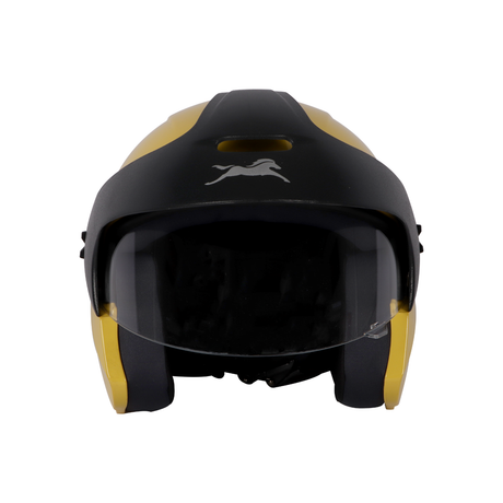 TVS Half Face Helmet Yellow/Black - Durable & Stylish for Riders