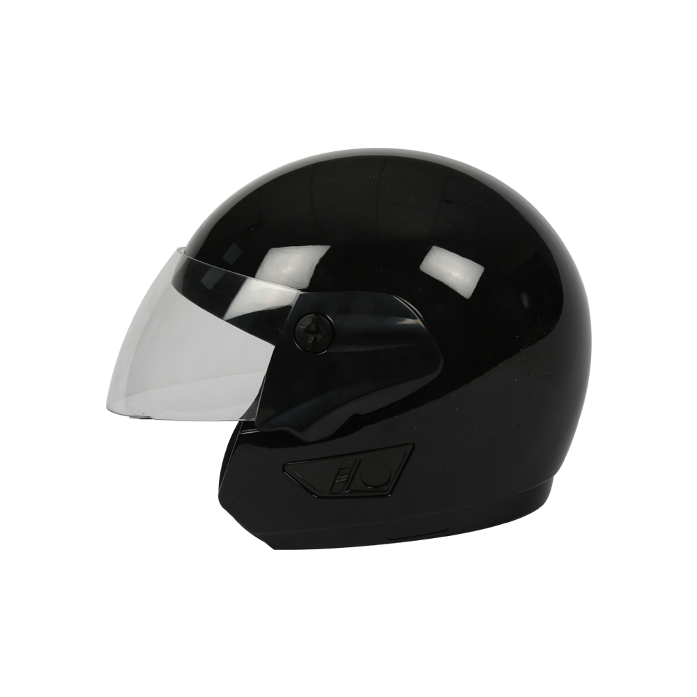 TVS Full Face Helmet Black FL - High-Safety, Riding Protection