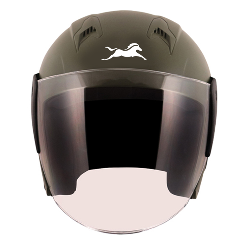 TVS Helmet Half Face Green