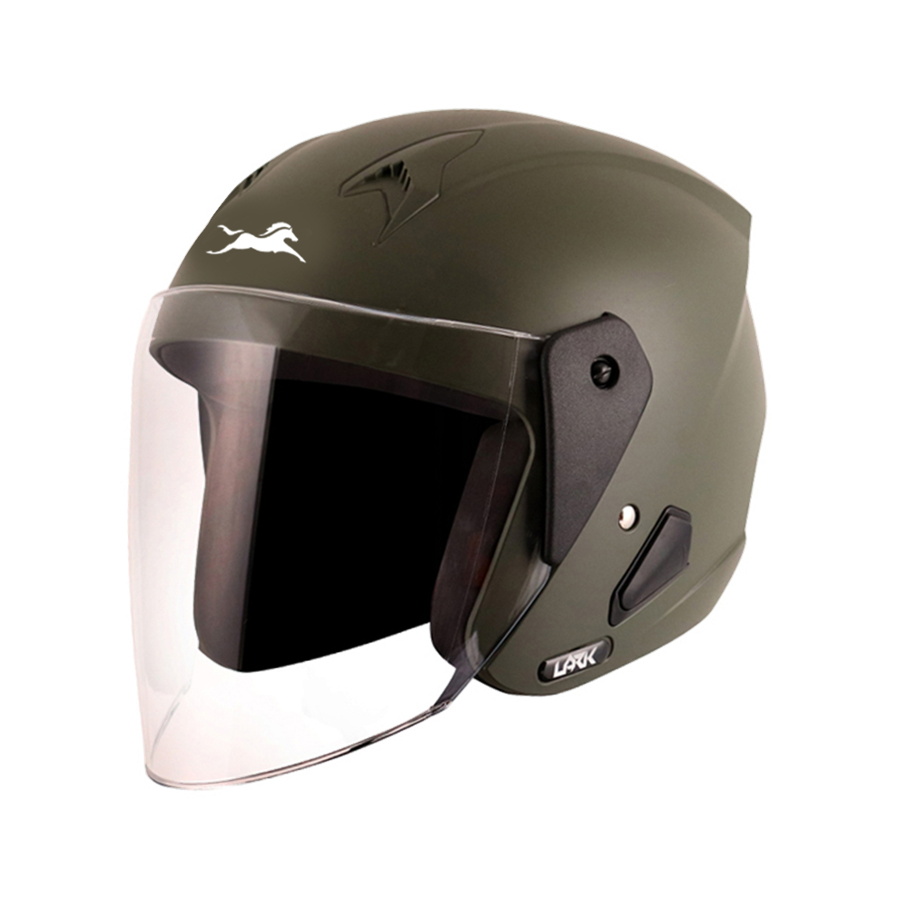 TVS Helmet Half Face Green