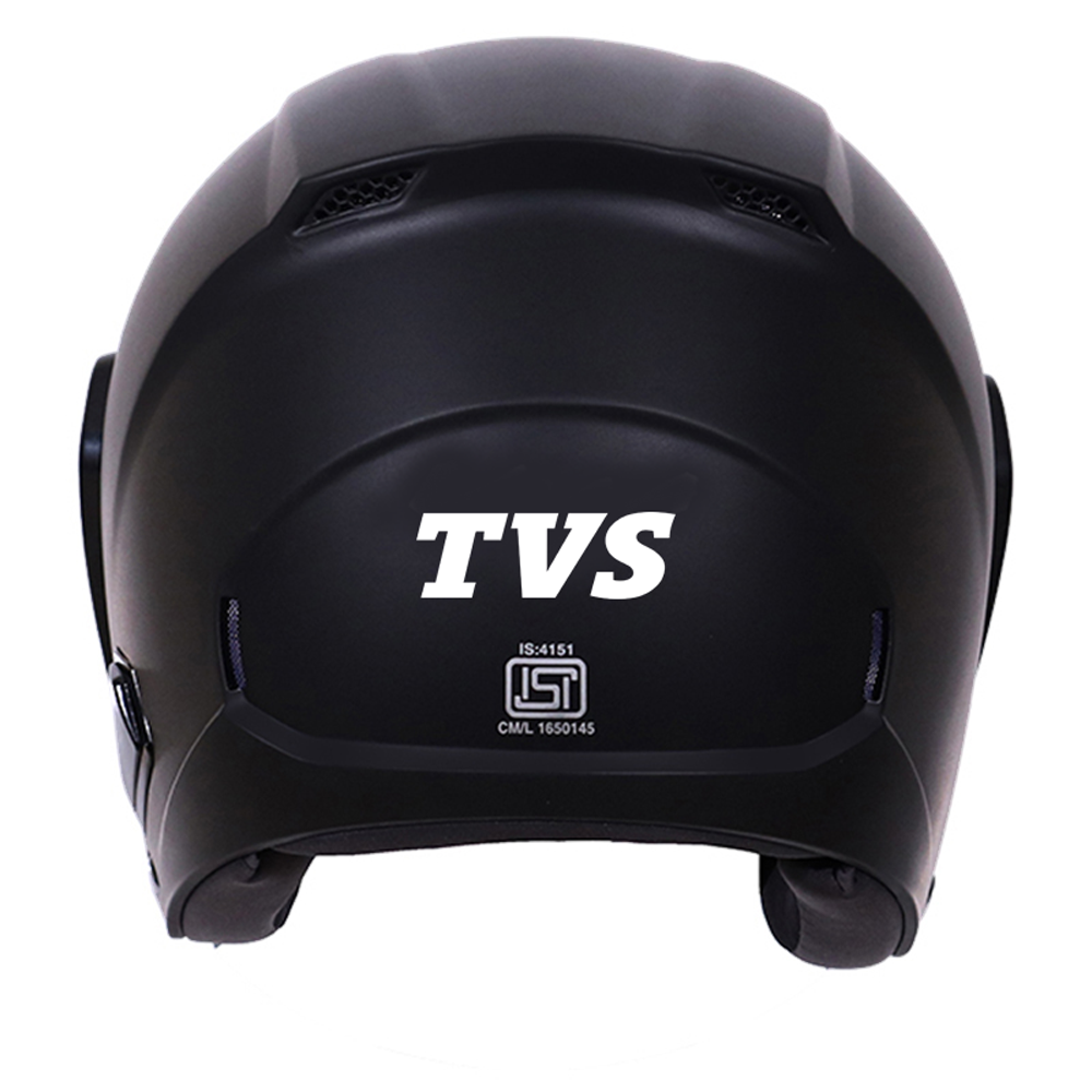 TVS Helmet Half Face Black