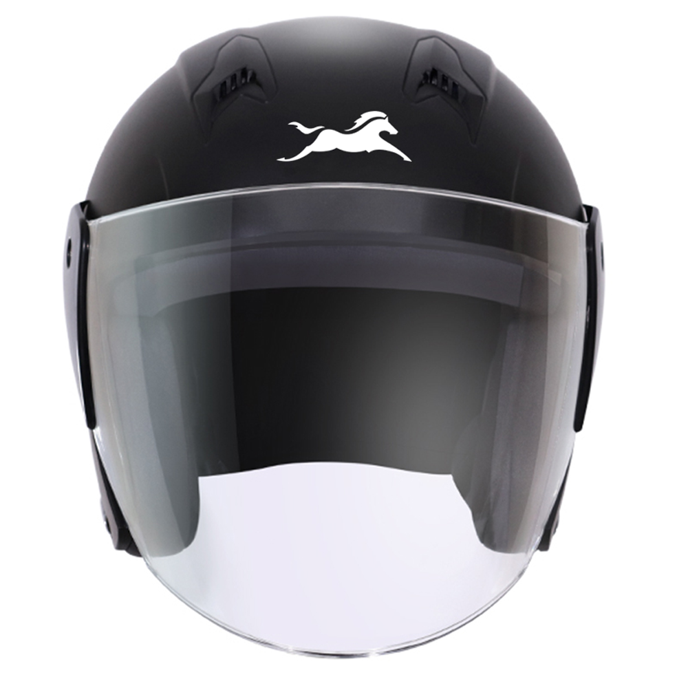 TVS Helmet Half Face Black