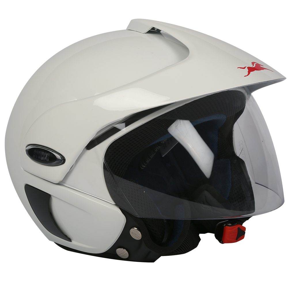 TVS Helmet Half Face Pearl White ML