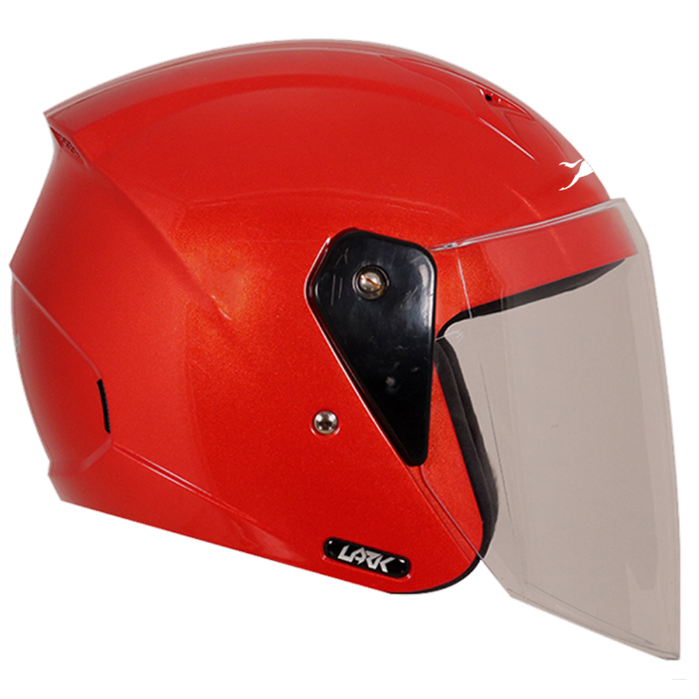 TVS Half Face Helmet, Color: Shiny Red - ISI Certified