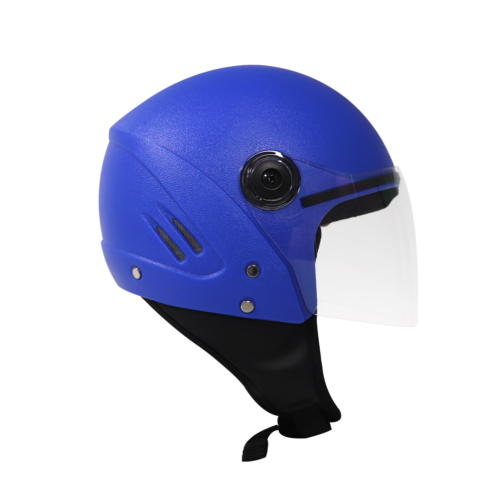  TVS Helmet Half Face Black Eco Blue